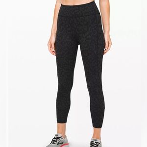 lululemon In Movement Tight - size 6, formation camo deep coal